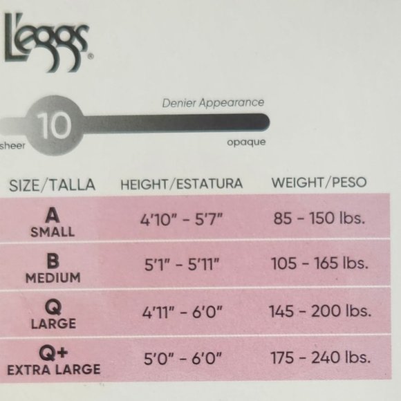 L'eggs Control Top Silken Mist Ultra Sheer Tights - 2 Pair - Size B - Nude - Picture 3 of 3